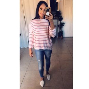 Casual striped sweater